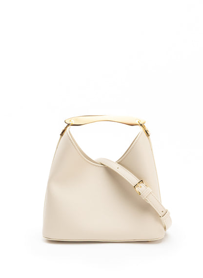 Small Boomerang Caviar Leather Beige
