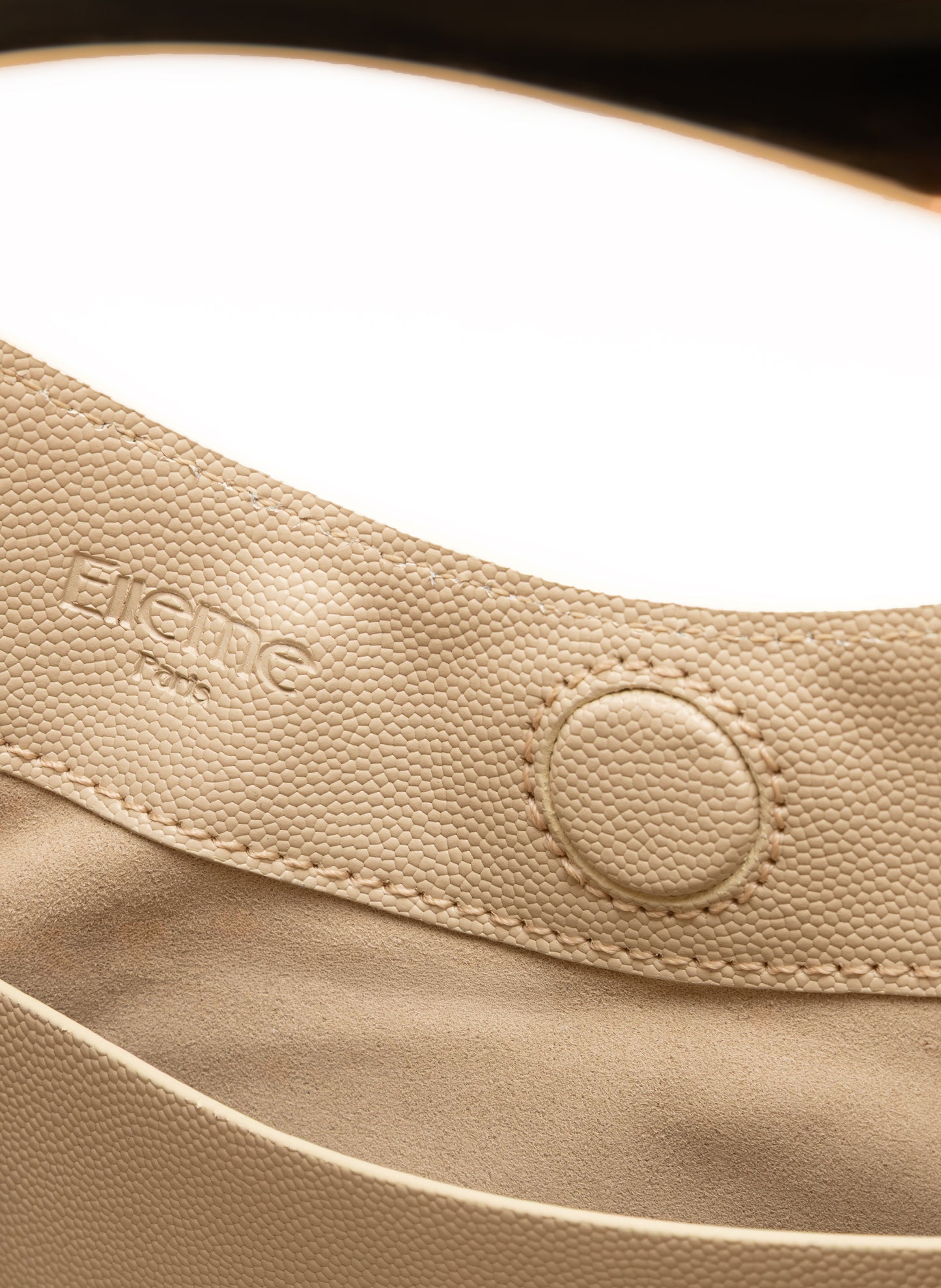 Small Boomerang Caviar Leather Beige