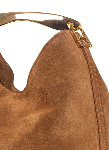 Boomerang Wildleder Cognac