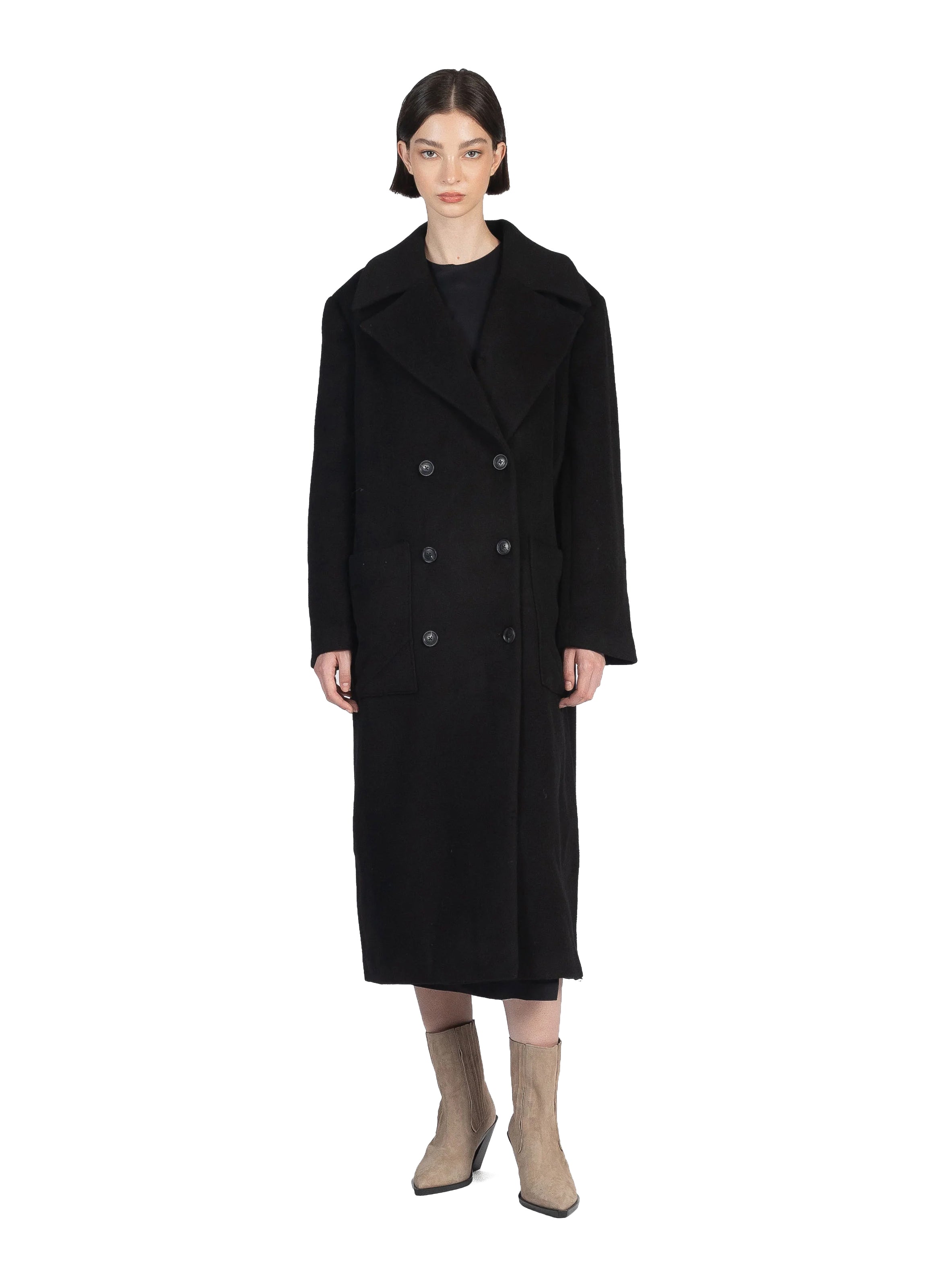 Wool boyfriend hot sale coat