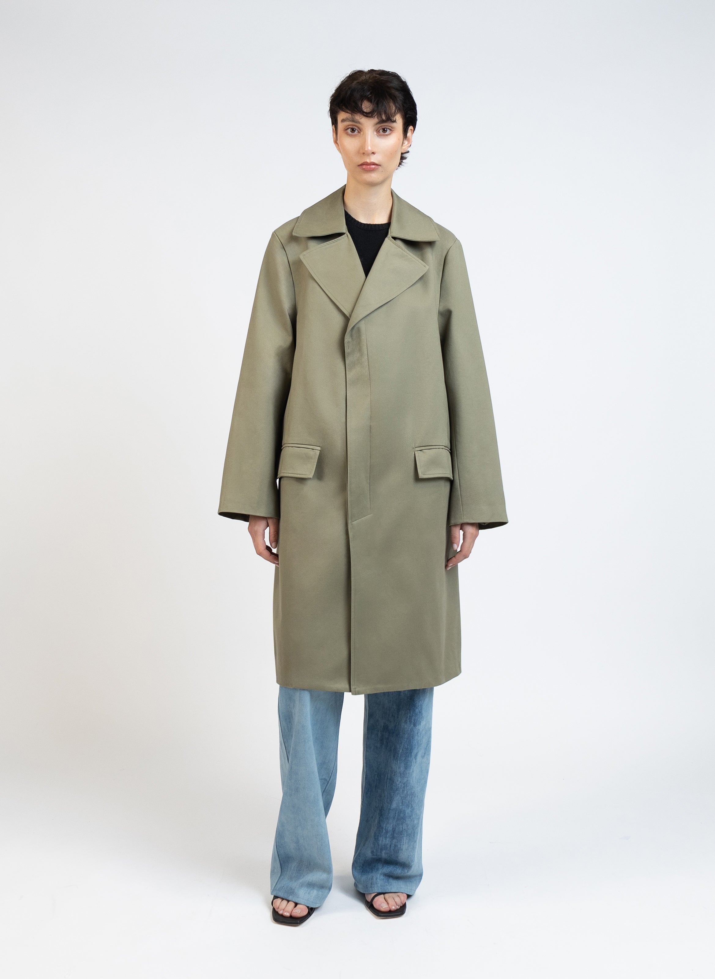 Oversized coat Khaki