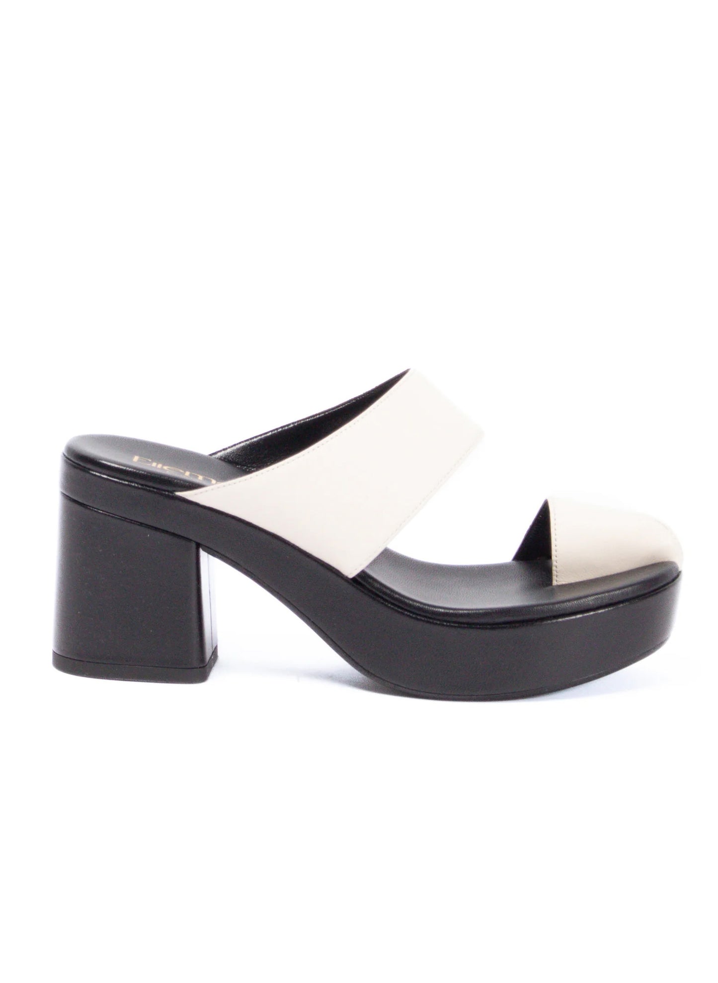 Cachecache Block Heel Noir/Blanc