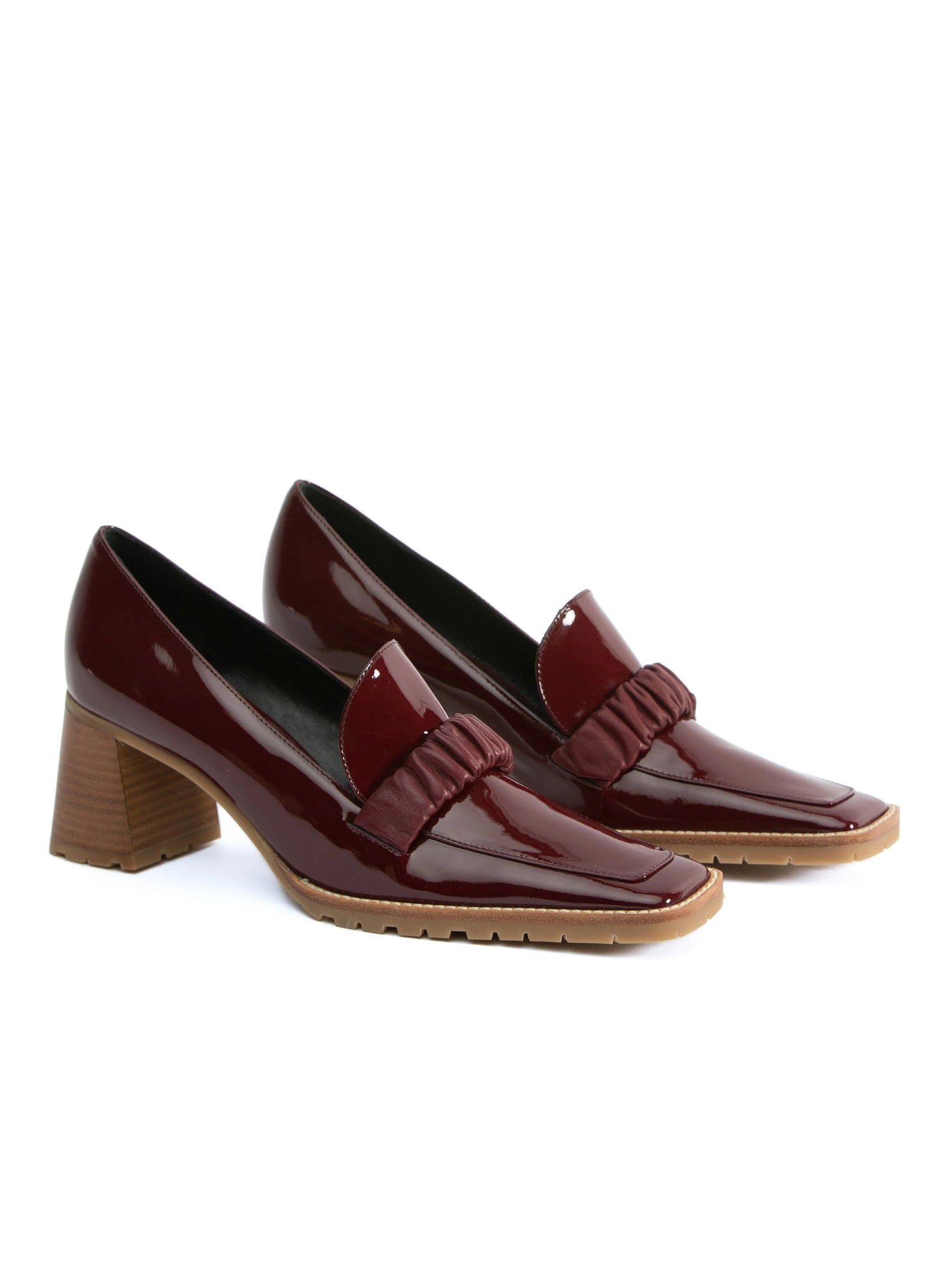 Chouchou Heel Loafer Patent Burgundy