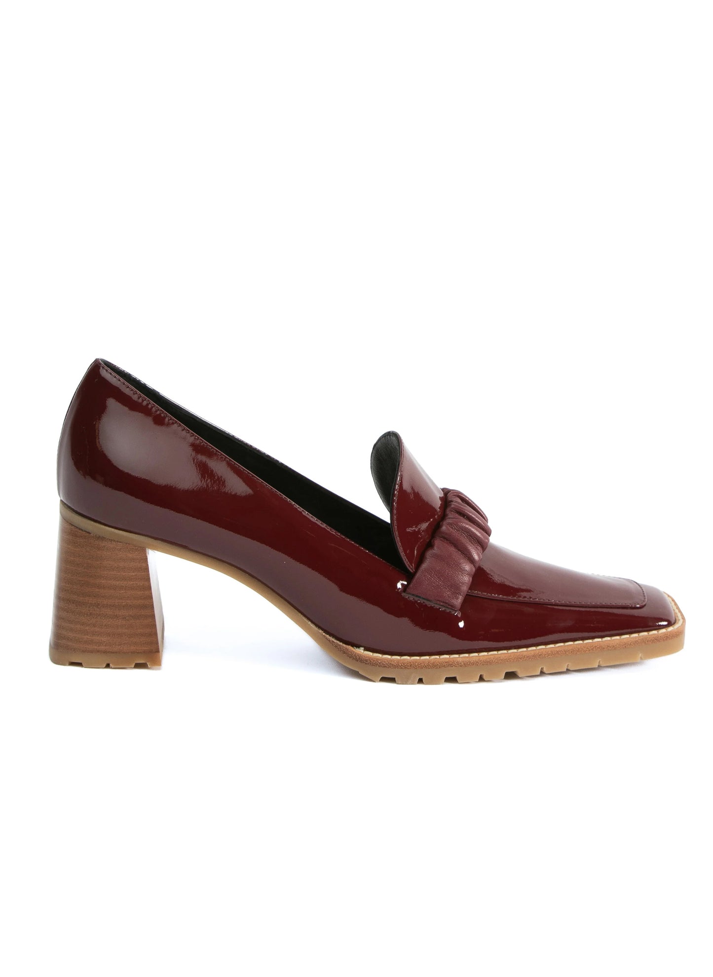 Chouchou Heel Loafer Patent Burgundy