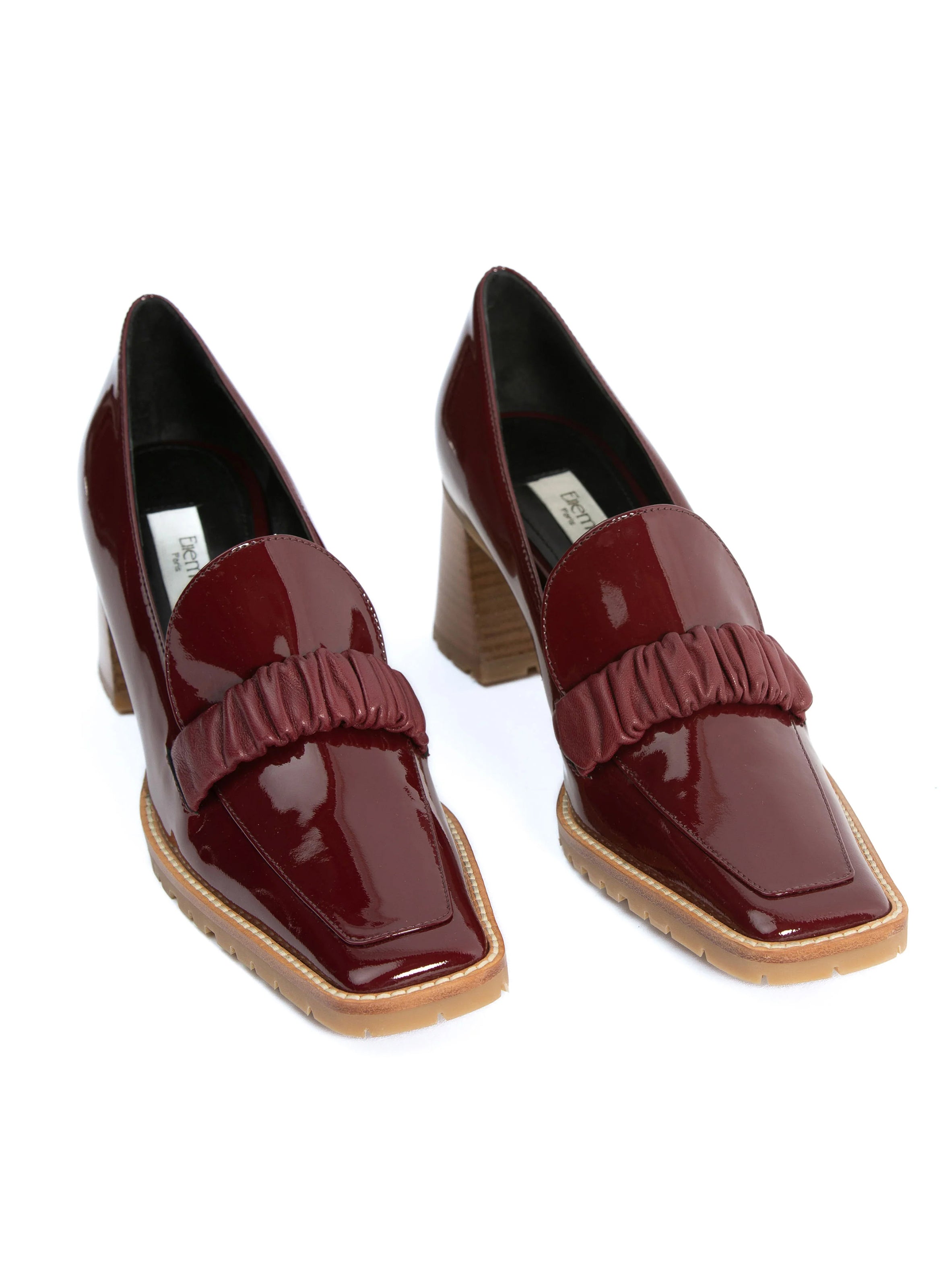 Burgundy patent clearance loafers womens