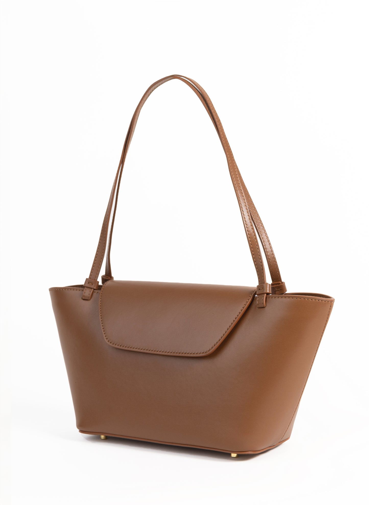 Courrier Tote Leather Cognac
