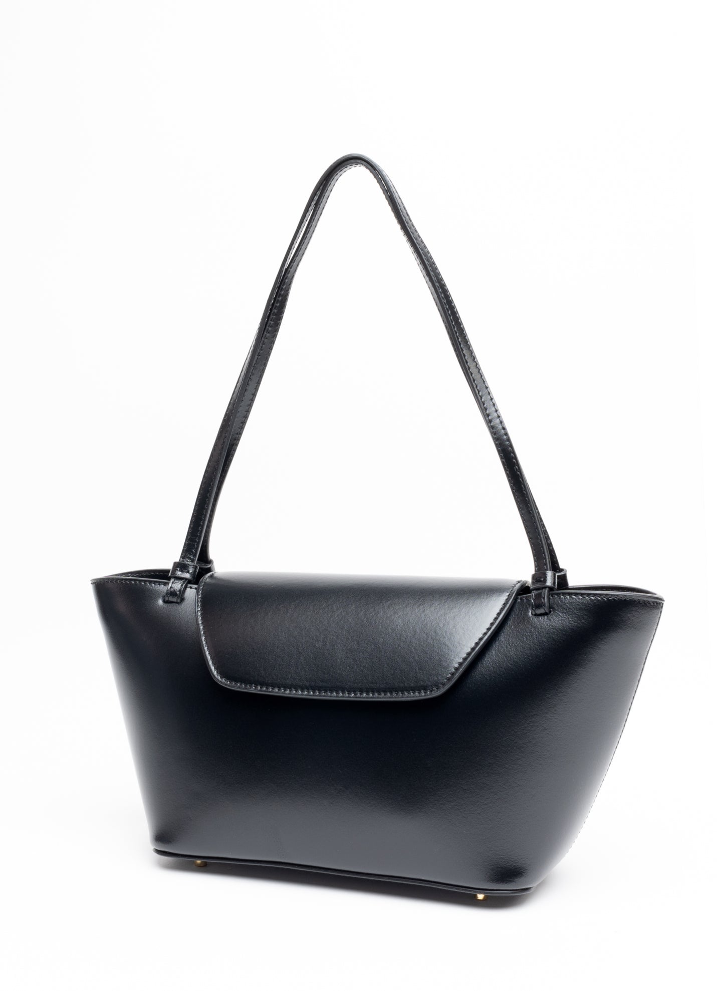 Courrier Tote Patent Leather Black