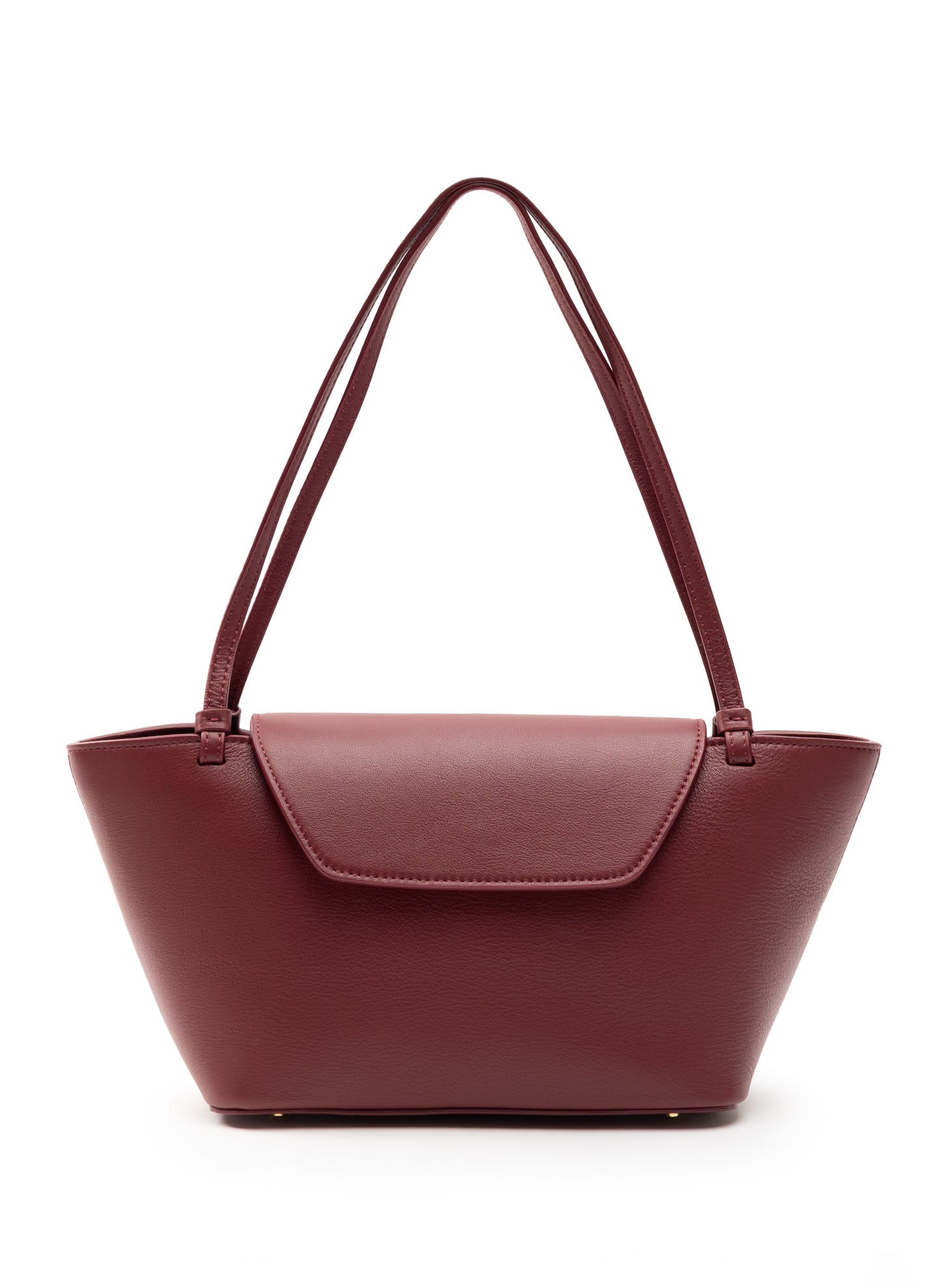 Courrier Tote Leather Burgundy