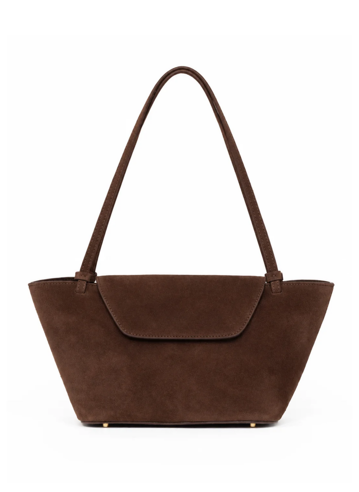 Courrier Tote Suede Brownie