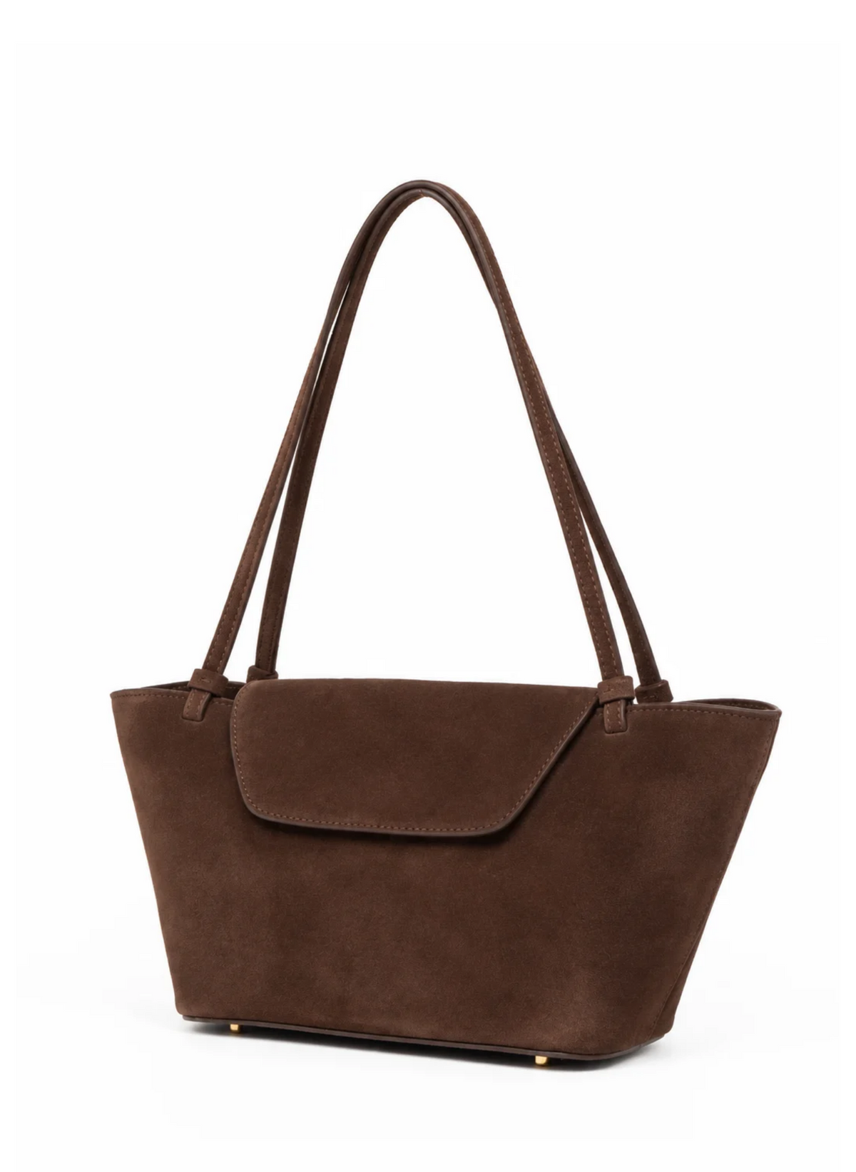 Courrier Tote Suede Brownie