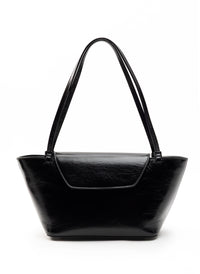 Courrier Tote Vintage Leather Black