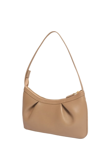 Dimple Pochette Leather Taupe