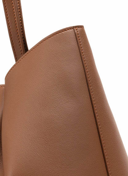 Dimple Tote Leather Cognac