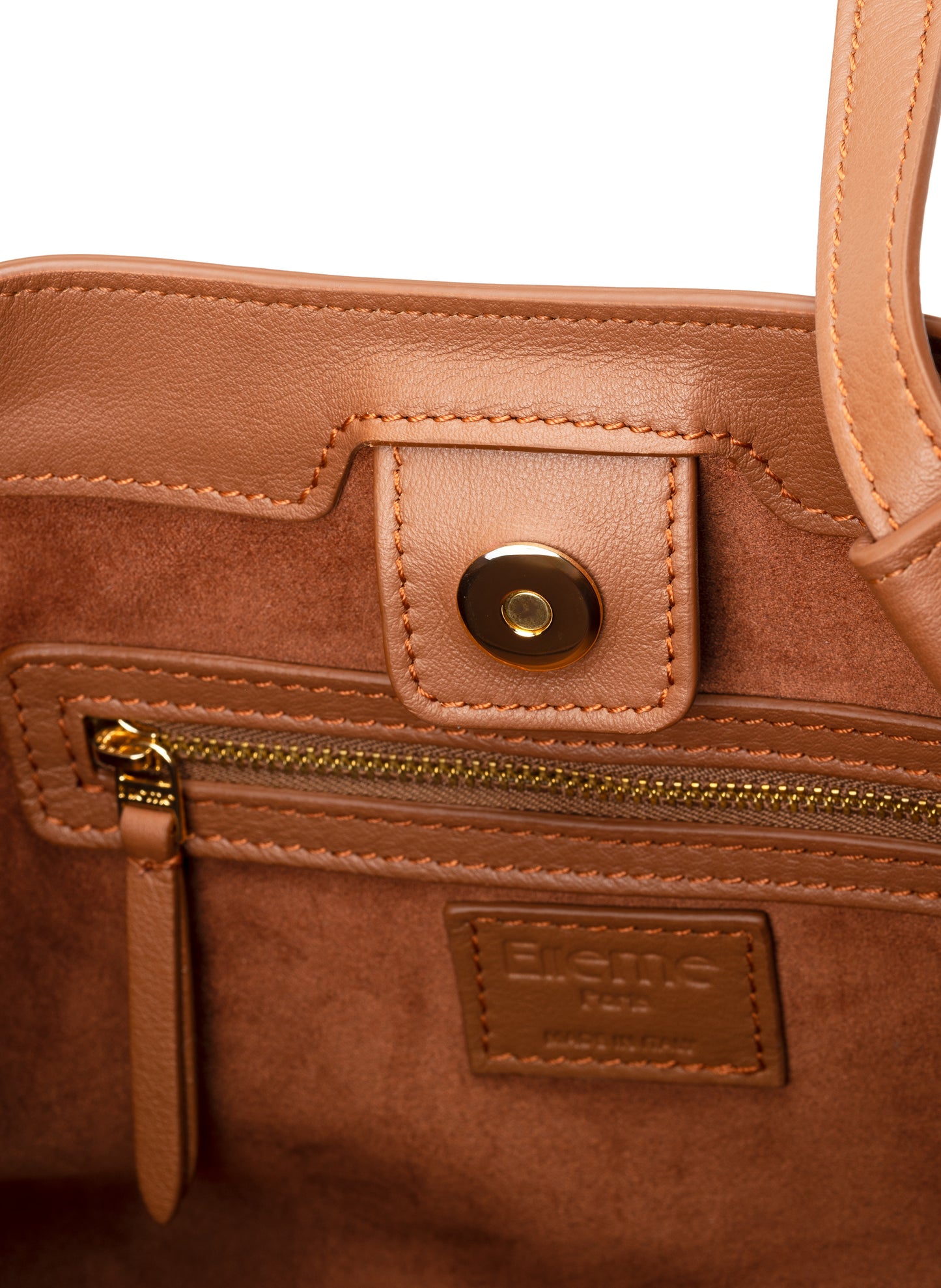 Dimple Tote Leather Cognac
