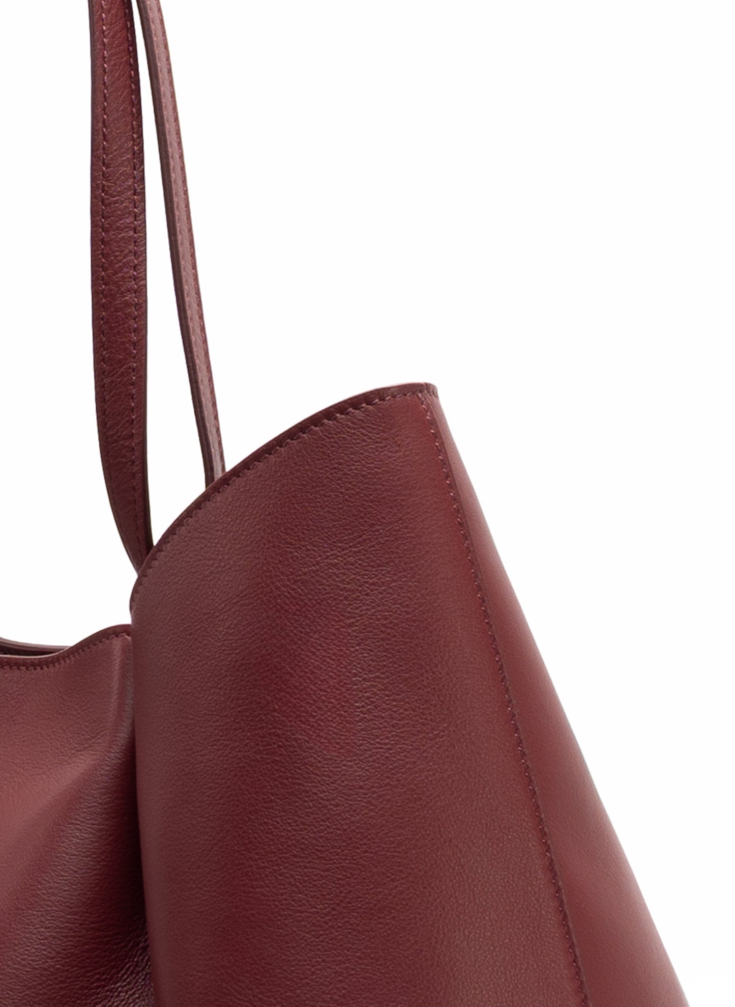 Dimple Tote Leather Burgundy