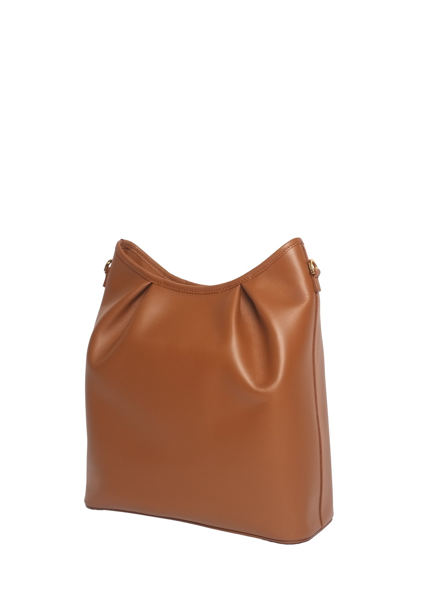Dimple Tote Cuir Cognac
