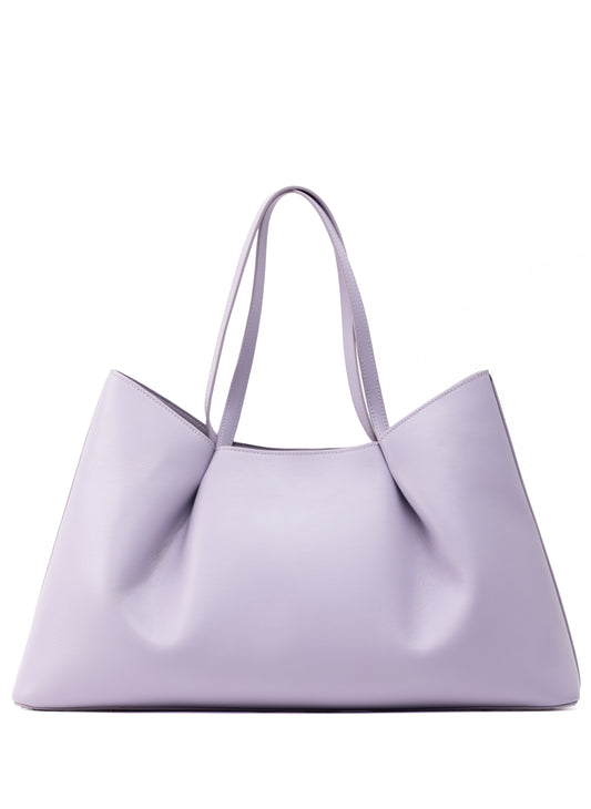 Dimple Tote Pebbled Leather Lilac