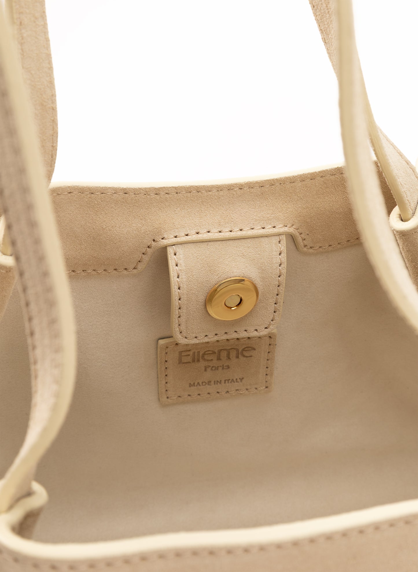 Dimple Tote Medium Suede Sand