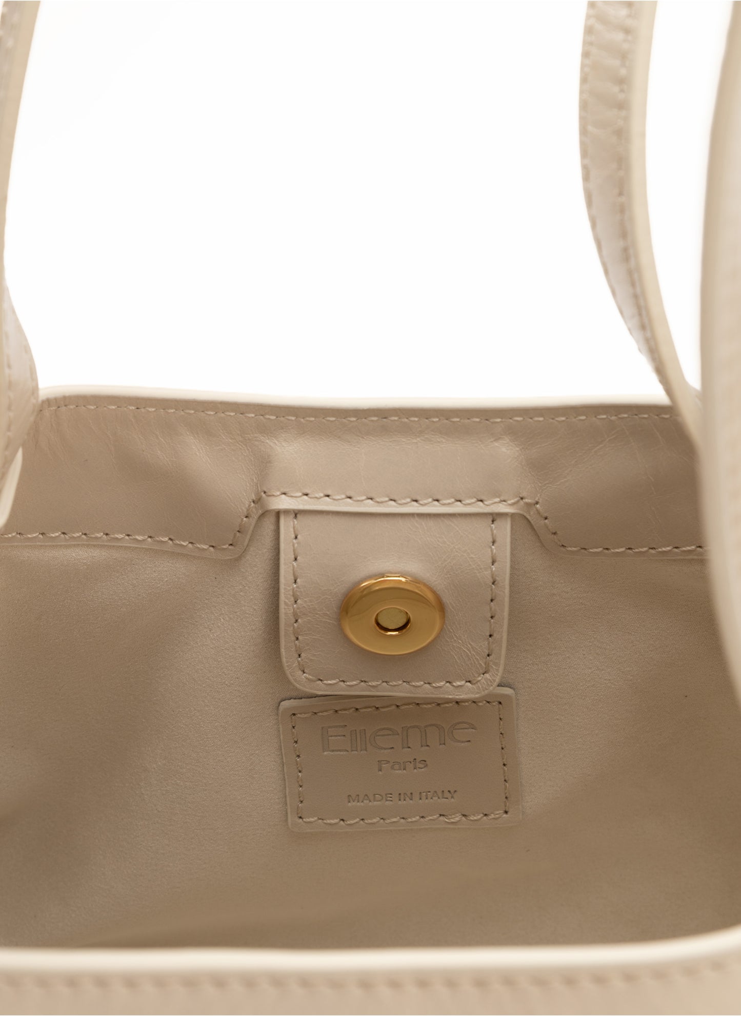 Dimple Tote Medium Vintage Leather Ivory