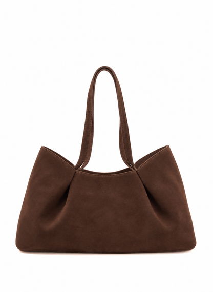Dimple Tote Medium Suede Brownie