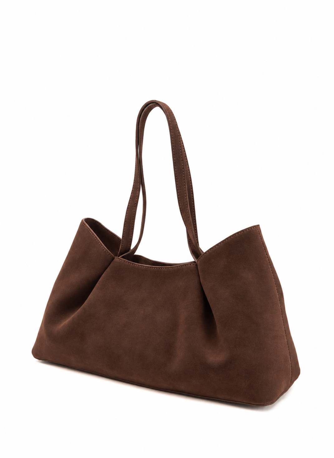 Dimple Tote Medium Suede Brownie