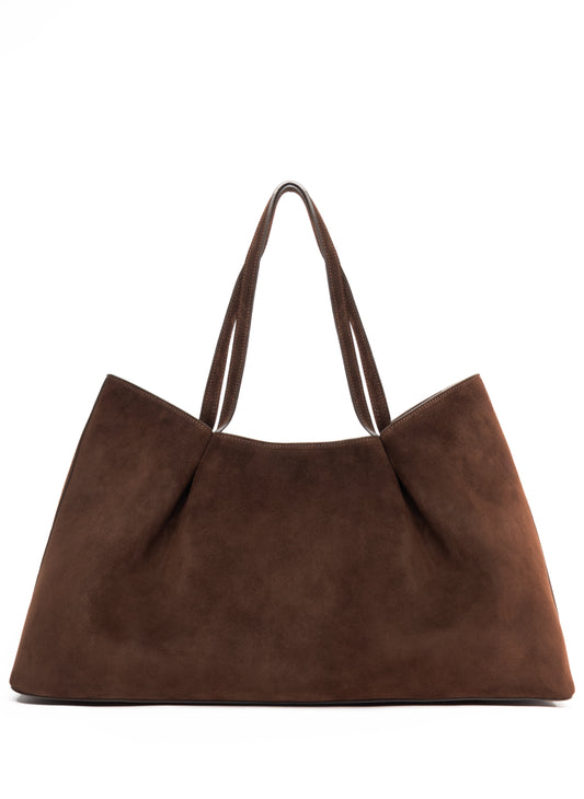 Dimple Tote Wildleder Brownie