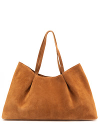 Dimple Tote Wildleder Cognac