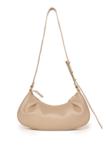 バッグ・カバンその他 ELLEME Women Bags SMALL DIMPLE CRYSTAL STRASS LEATHER SILVER Dimple_Moon_Pebbled_Leather_Ta
