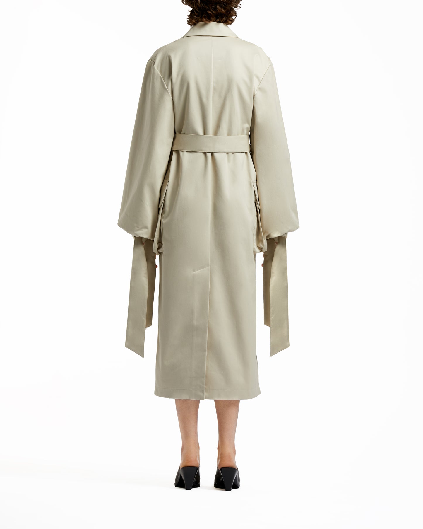 Trench-coat à manches longues