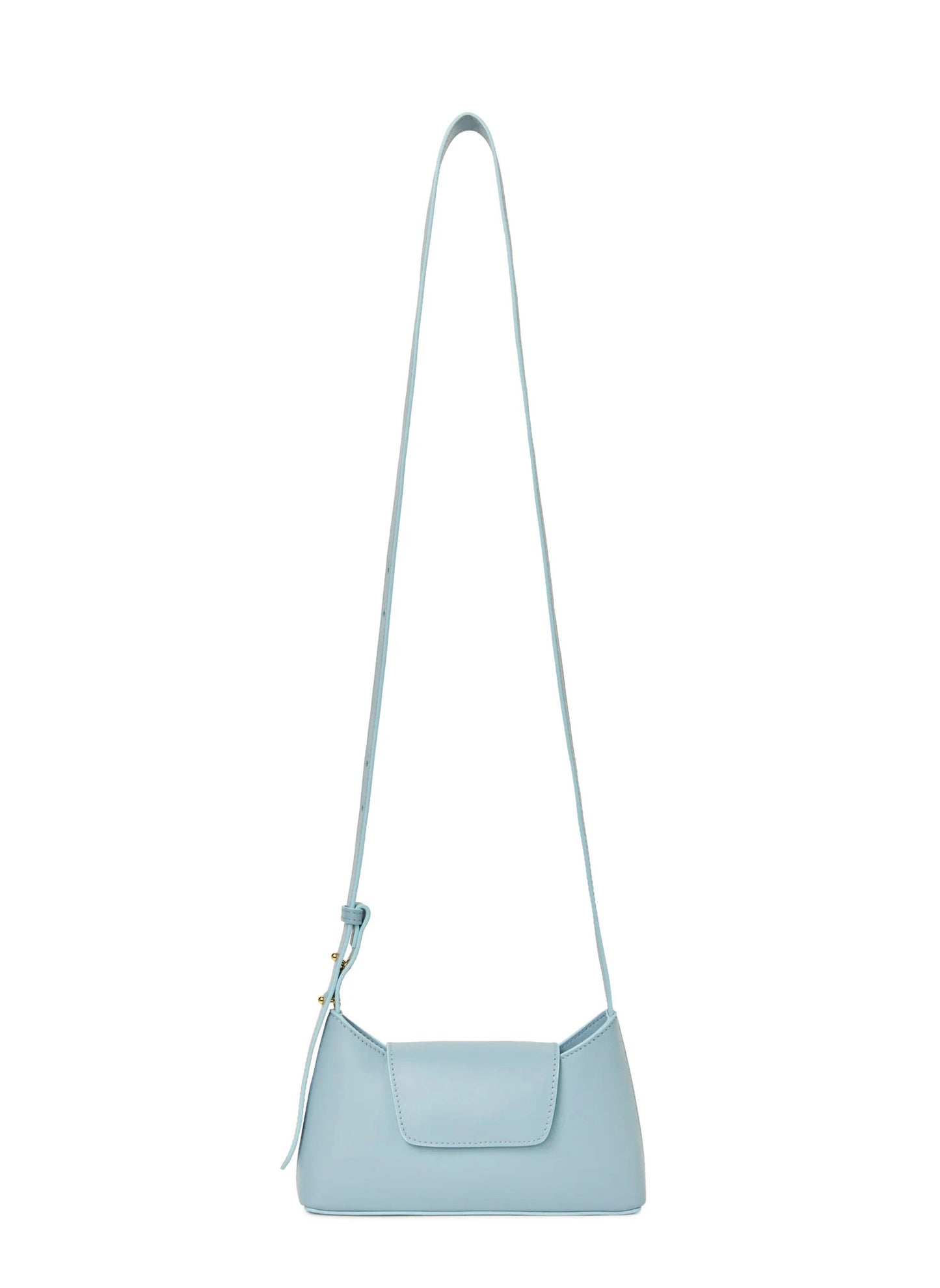 Mini Envelope Cuir Bleu Azur