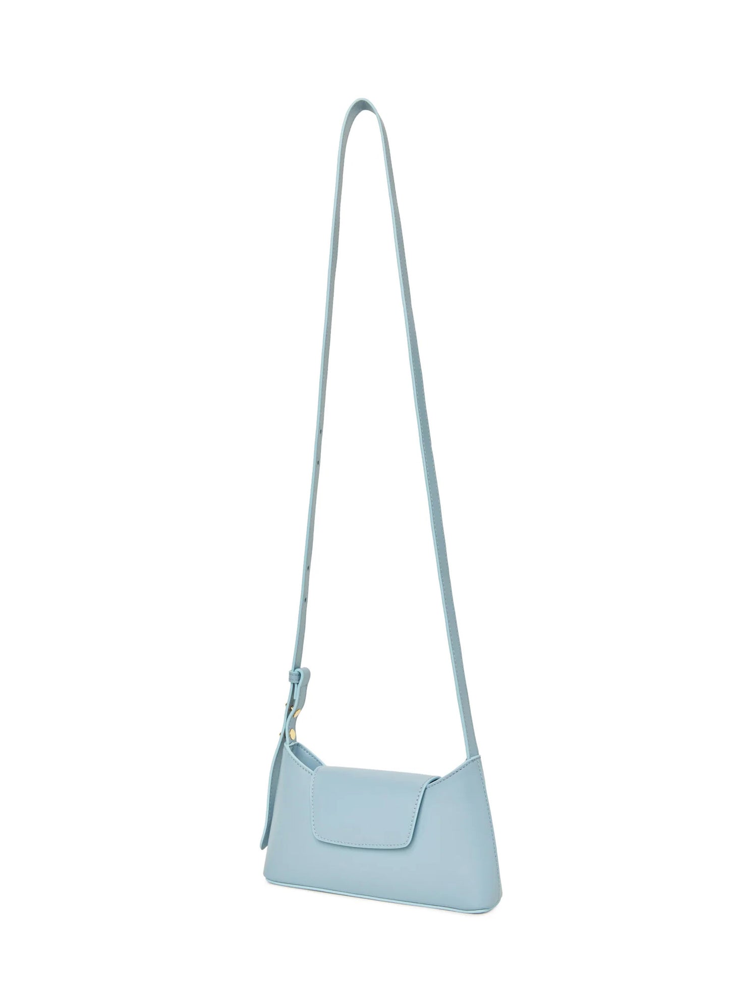 Mini Envelope Cuir Bleu Azur
