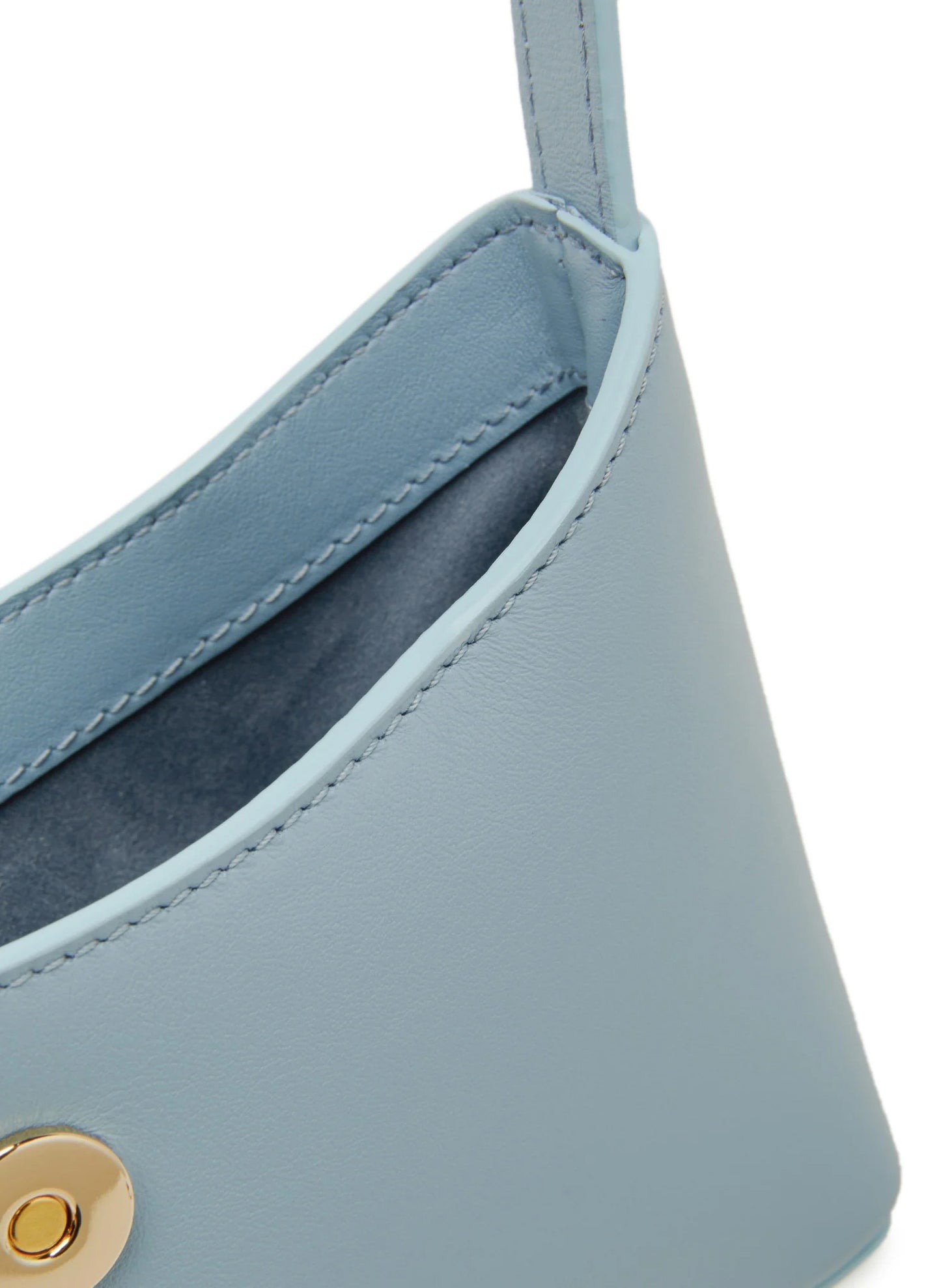 Mini Envelope Cuir Bleu Azur
