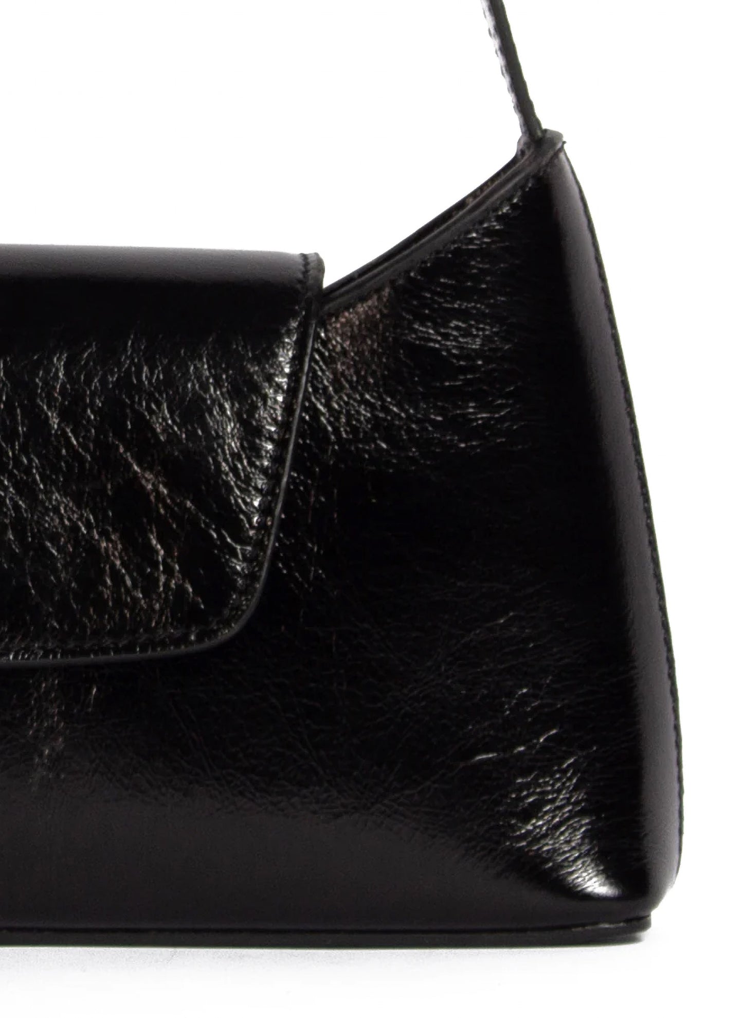 Envelope Cuir Froissé Noir