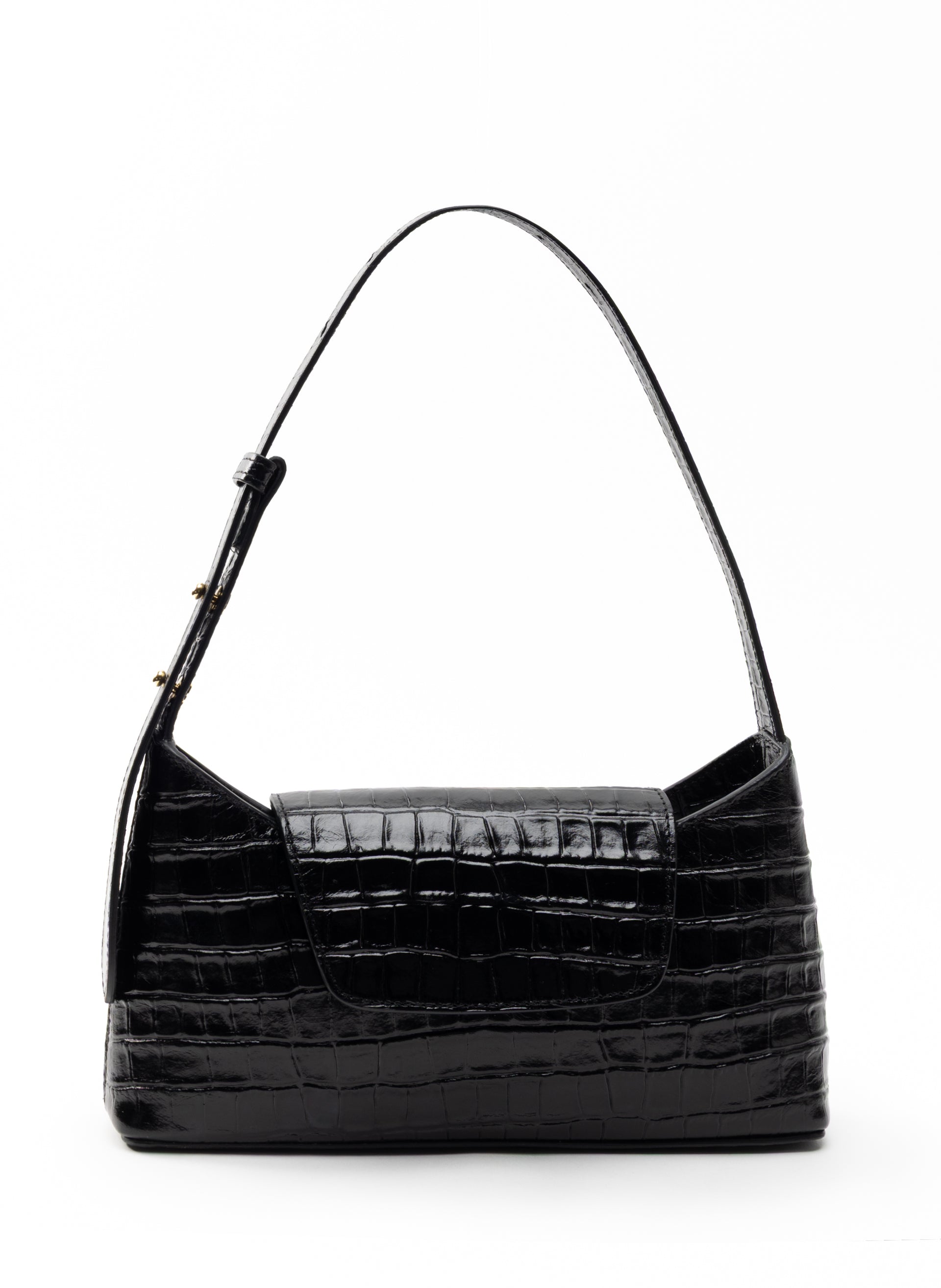 Envelope Croco Embossed Leather