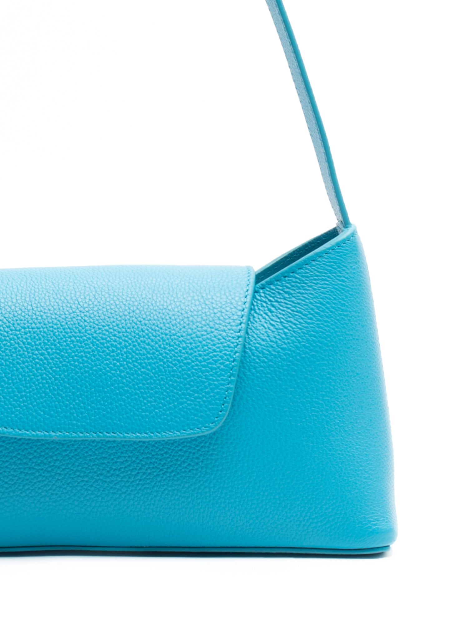 Envelope Pebbled Leather Blue