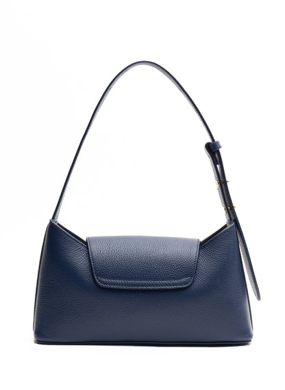 Envelope Pebbled Leather Navy