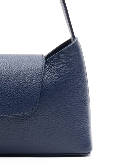 Envelope Pebbled Leather Navy