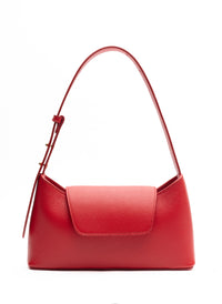 Envelope Pebbled Leather Red