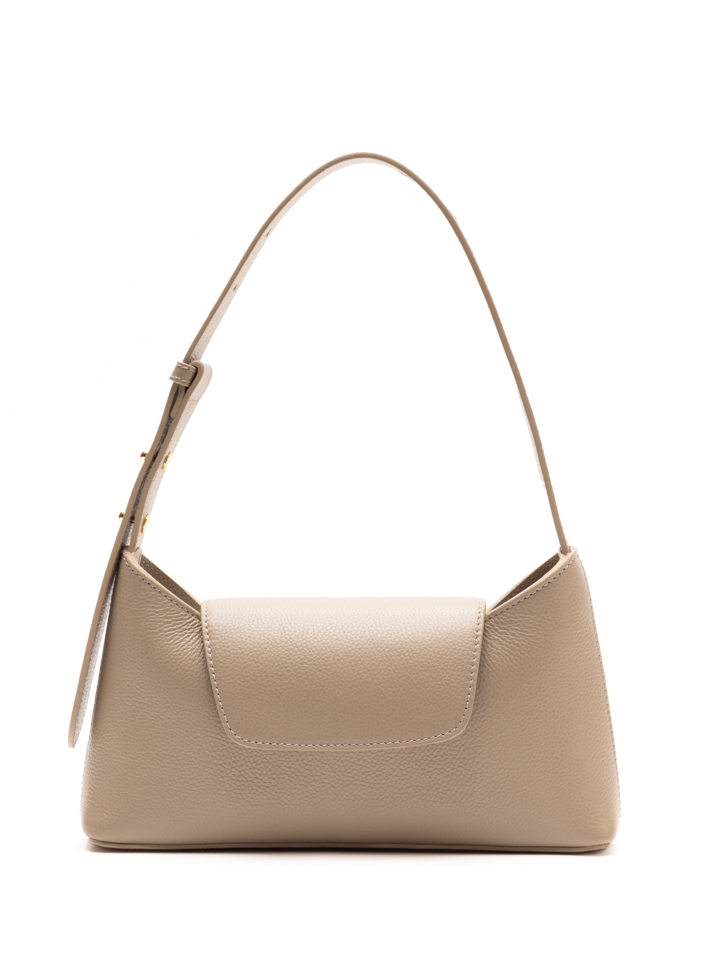 elleme ボア　エルメ EnvelopePebbledLeatherTaupe1.