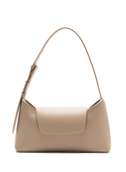 Enveloppe Cuir Grainé Taupe