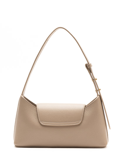 Enveloppe Cuir Grainé Taupe