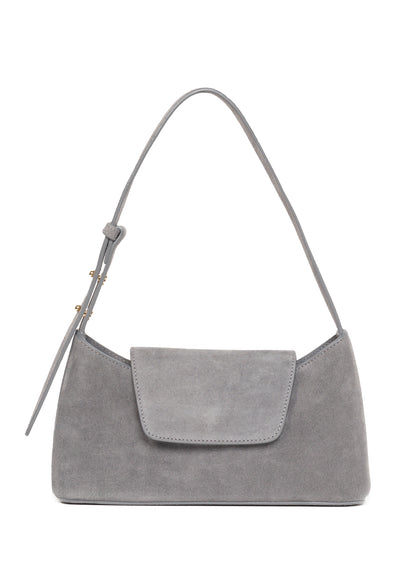 Enveloppe en daim gris