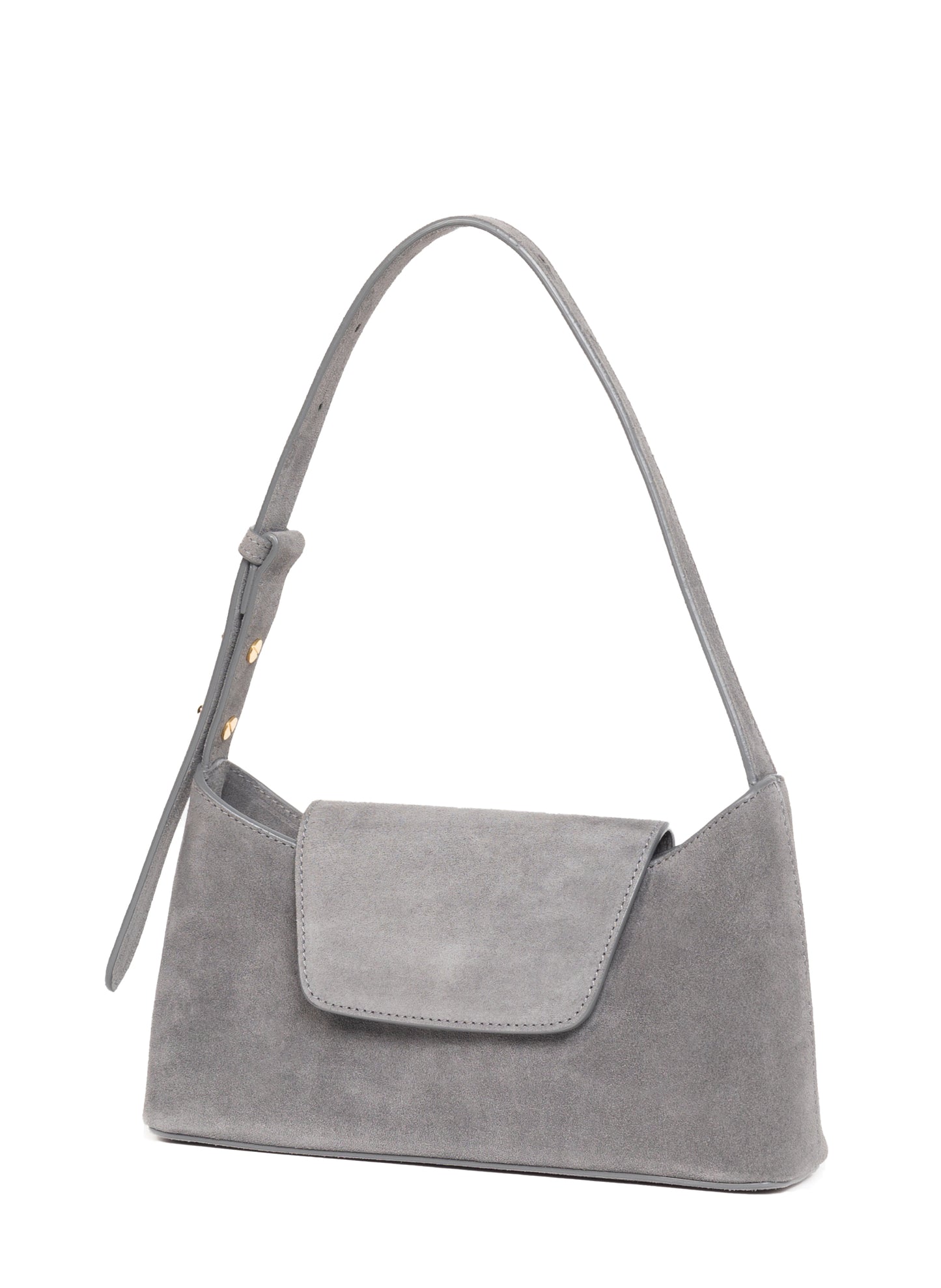 Enveloppe en daim gris