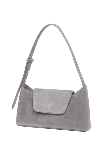 Enveloppe en daim gris