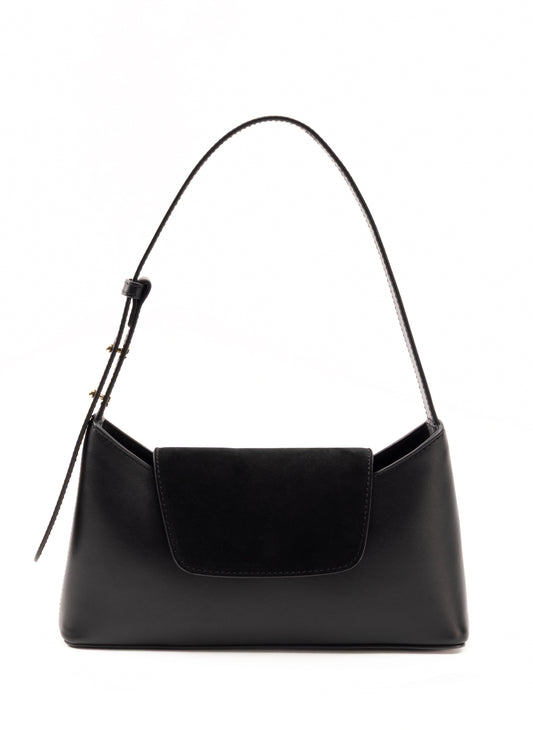 Envelope Wildleder/Leder Schwarz
