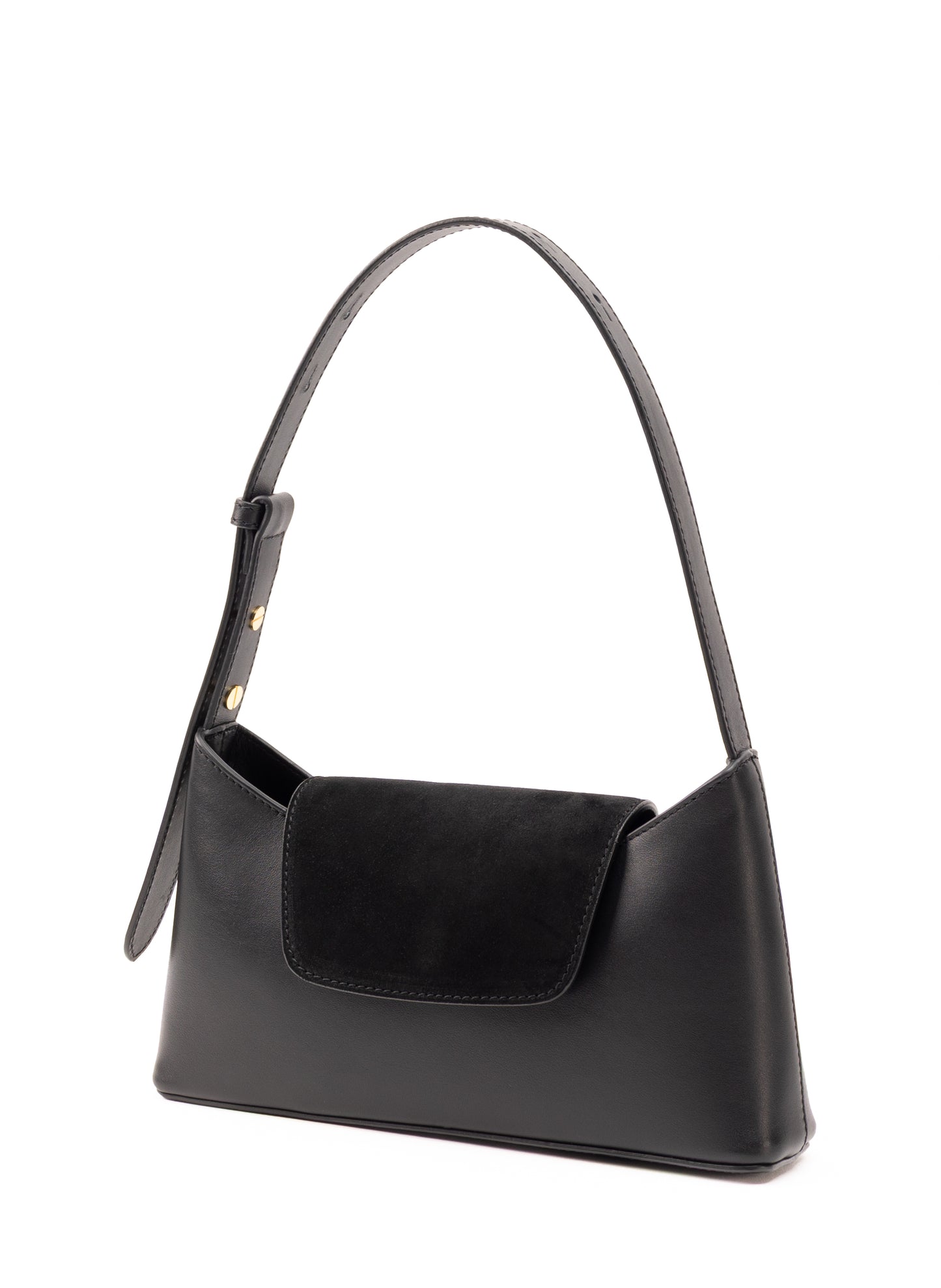 Envelope Wildleder/Leder Schwarz