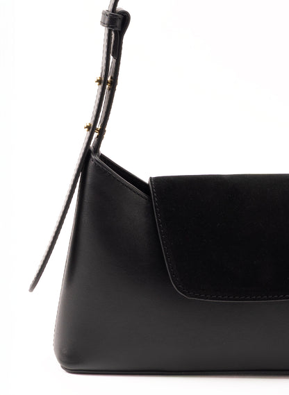 Envelope Wildleder/Leder Schwarz