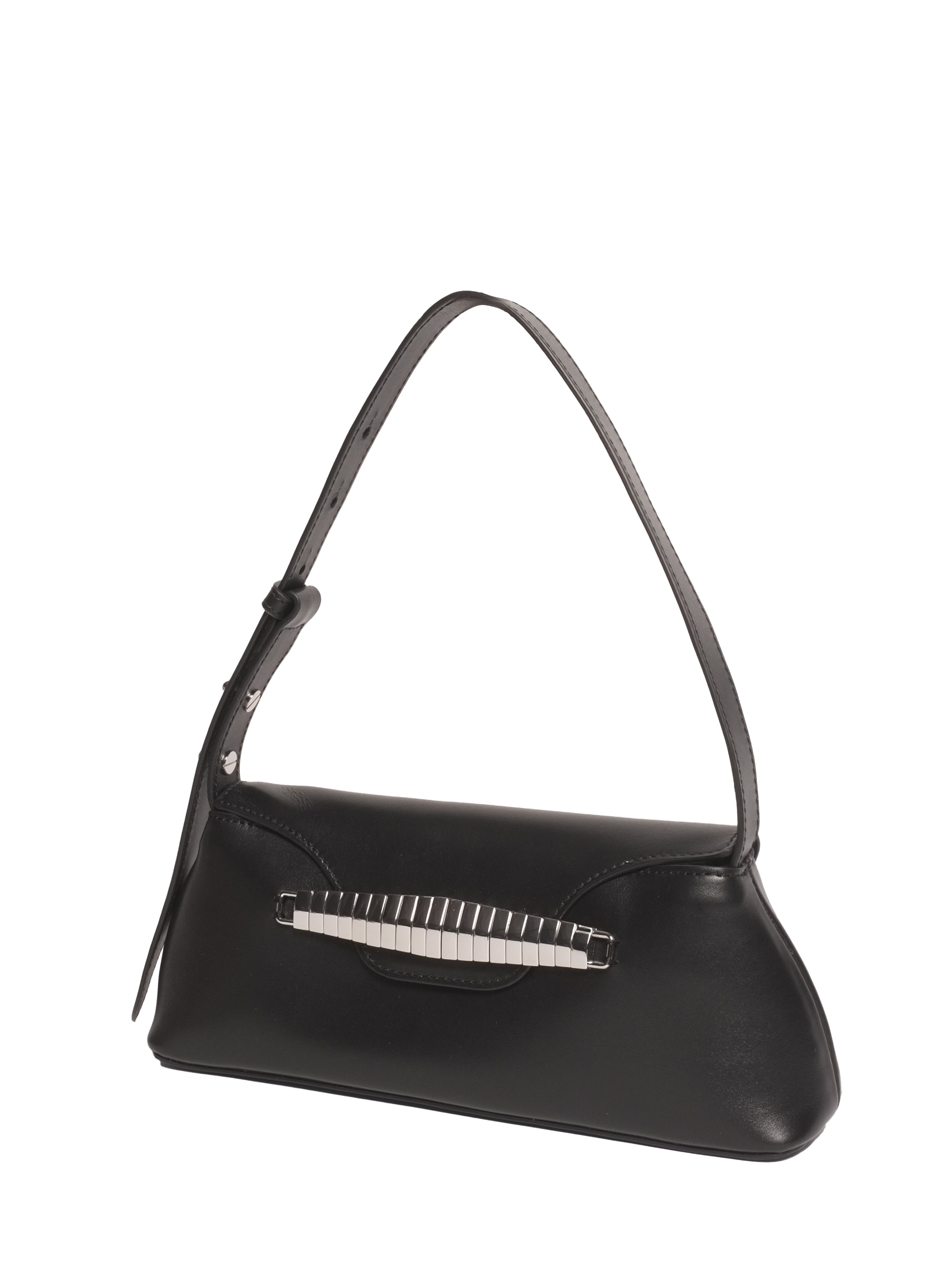 Eva Shoulder Bag Leather Black Elleme