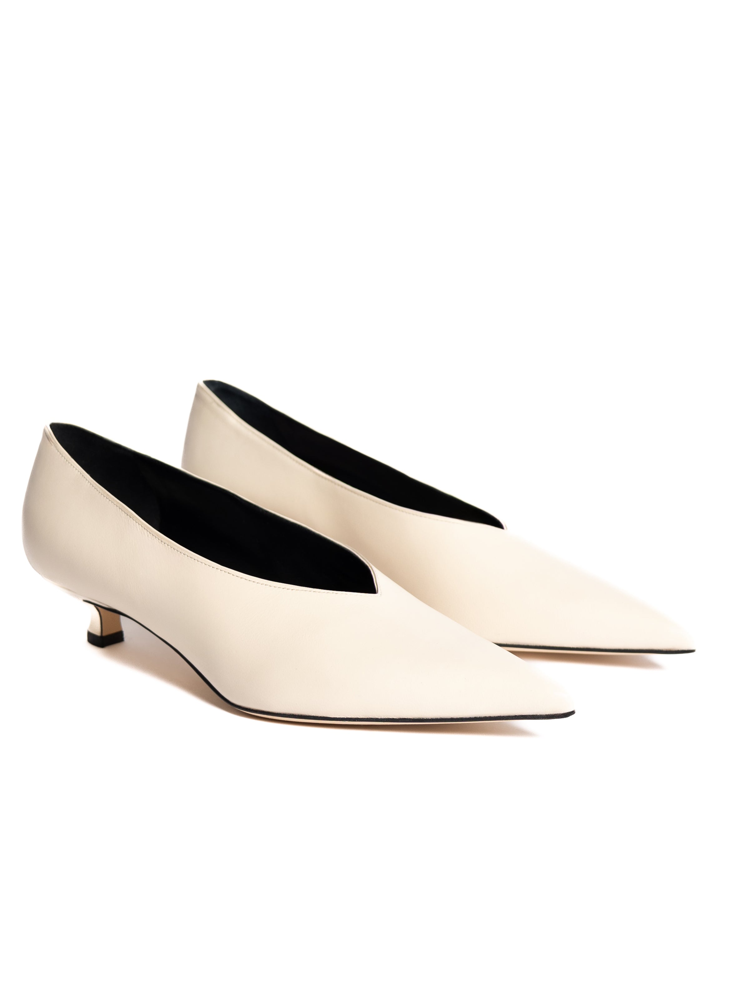 Vivian Pumps Leder Creme