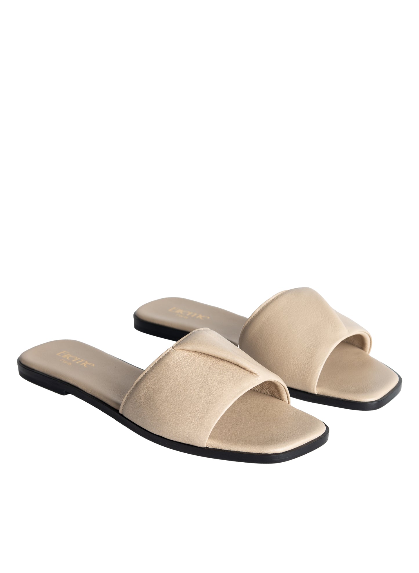 Fold Sandal Crème / Noir